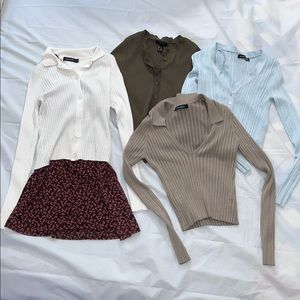 Sweetheart sweaters! plus floral dress